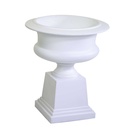 Portavaso in resina bianco opaco 58x58x67 cm