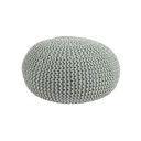 Pouf intrecciato menta bizzotto cm 80x35