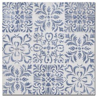 Quadro Legno Blu 80x80x3,5 cm