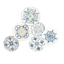 Quadro Metallo 6 Piatti - 70 x 90 x 6 cm