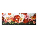Quadro moderno stampa fiori 150x50x4 cm