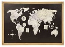 Quadro Mondo Nero con Portafoto 109,5x3xh76,5 cm