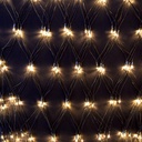 Rete luminosa 200 led bianco caldo, dimensioni 200x150 cm