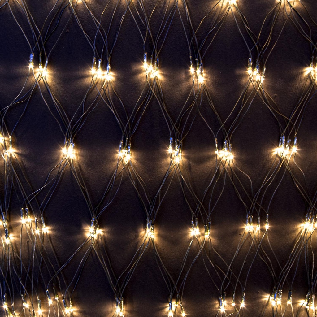 Rete luminosa 400 led bianco caldo, dimensioni 400x150 cm