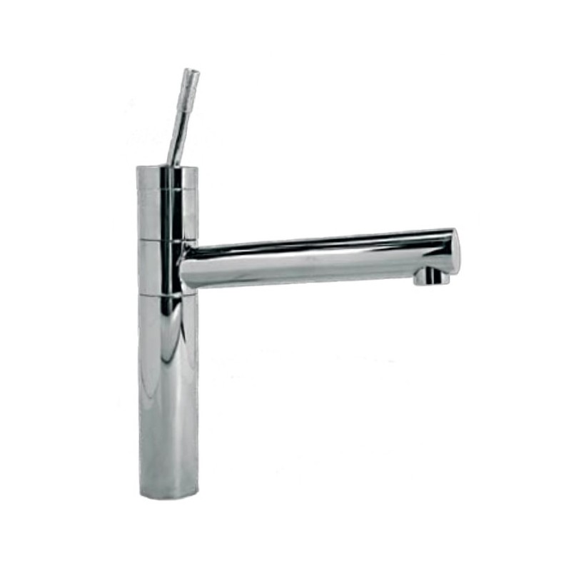 Rubinetto miscelatore per lavabo cucina finitura cromo h.30,5x20 cm