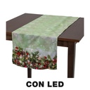 Runner tessuto rami led blu cm40x150