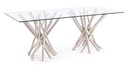 SAHEL RECT TABLE W-GLASS
