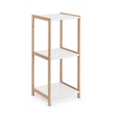 Scaffale Brooklyn bagno cucina bianco bamboo