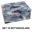 Scatola cartone azzurra rettangolare cm37,5x29h16