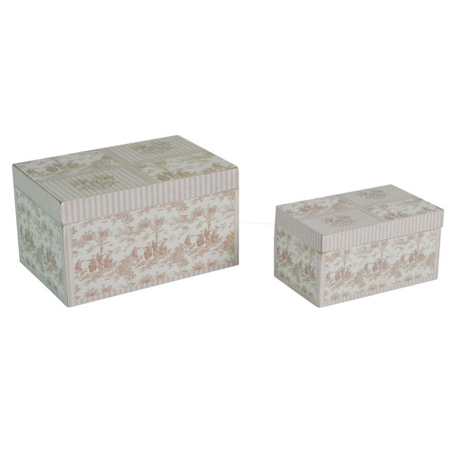 Scatola in legno lilla 1-2 cm22x15h12