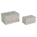 Scatola in legno lilla 1-2 cm22x15h12