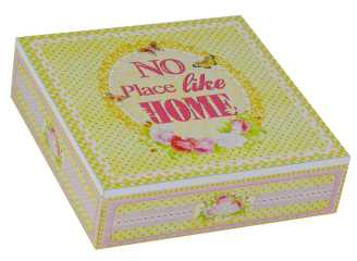 Scatola Portathe Grande Home LD-7044 - 24 x 24 x 7 cm
