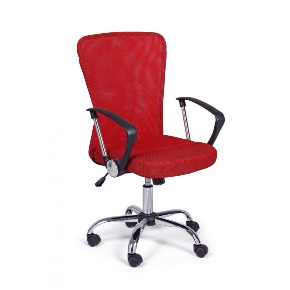 Sedia da ufficio rossa altezza regolabile - Brisbane