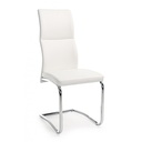 Sedia design  in ecopelle Bianco THELMA 44x58x h104 cm
