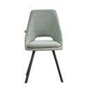 Sedia imbottita verde Blauss  85x56x48 cm