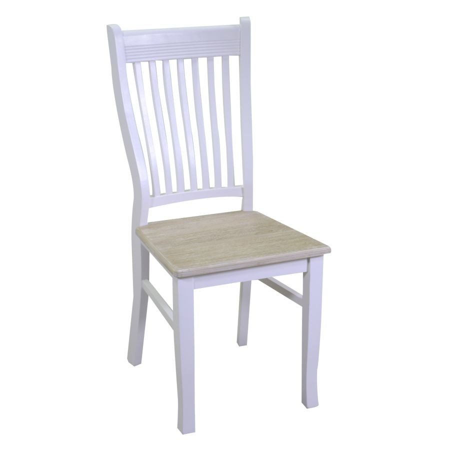 Sedia in legno bianco Bratislava - Dimensioni: 42x41x52 cm