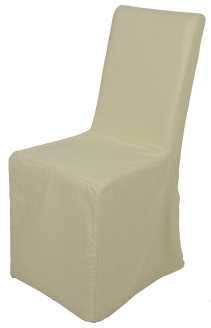 Sedia Rivestita in Tessuto Crema - Dimensioni: 47x57x100 cm