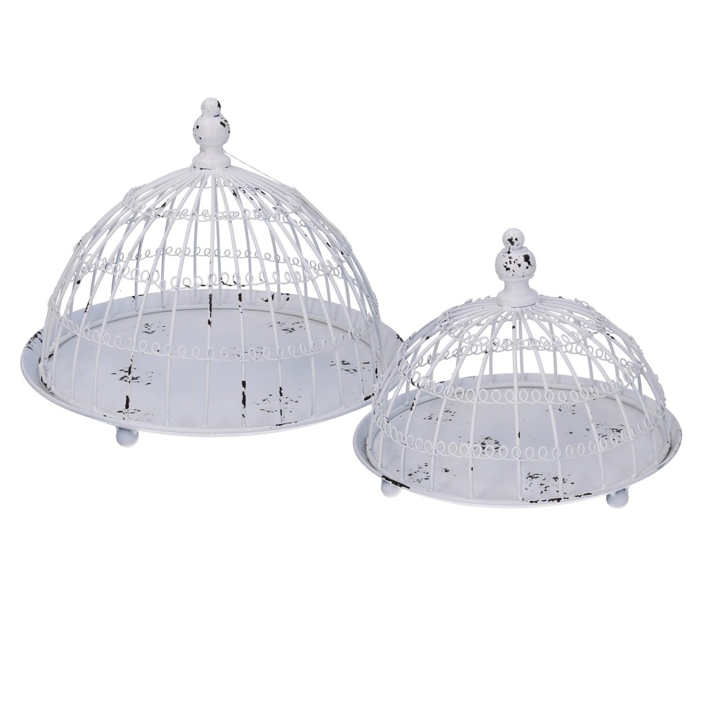 Set 2 vassoi con coperchio - Dimensioni: 36x36x26 cm