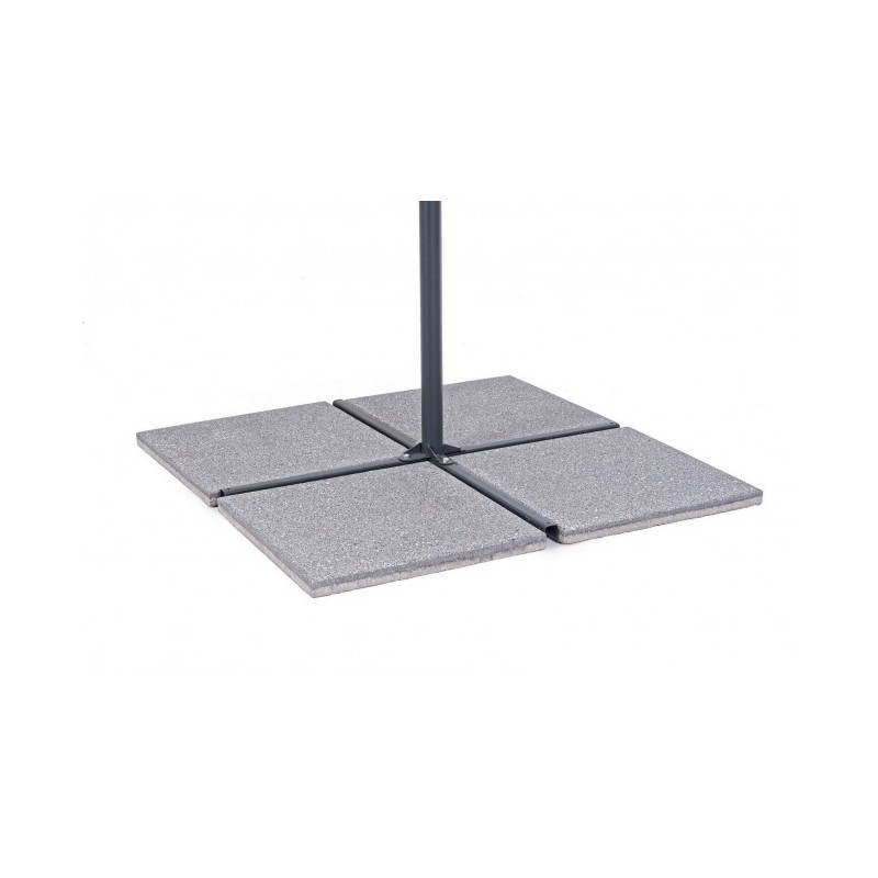 Set 4 marmette cemento mix grigio 50x50 20kg