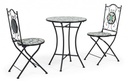 Set Promo Positano Tavolo con Sedie Ferro 38x38x92h