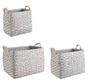 Set3 Cesta 2M Lisette Rett Grigio in Legno d'Abete