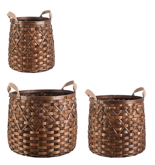 Set3 Cesta 2M Lisette To Marrone