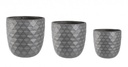 Vaso Pyramid Bomb Antracite in Fibra di Vetro