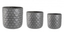 Vaso Pyramid To Antracite per Esterni in Fibra di Vetro