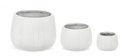 Set3 P.Vaso Ribbed Bomb Bianco Alto