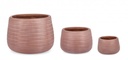 Set3 Vaso Tressage in Terracotta