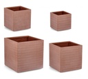 Set4 Vaso Tressage Qu Terracotta