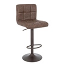Sgabello Bar Vintage Ecopelle Marrone Greyson 42 x 51 x 92 cm