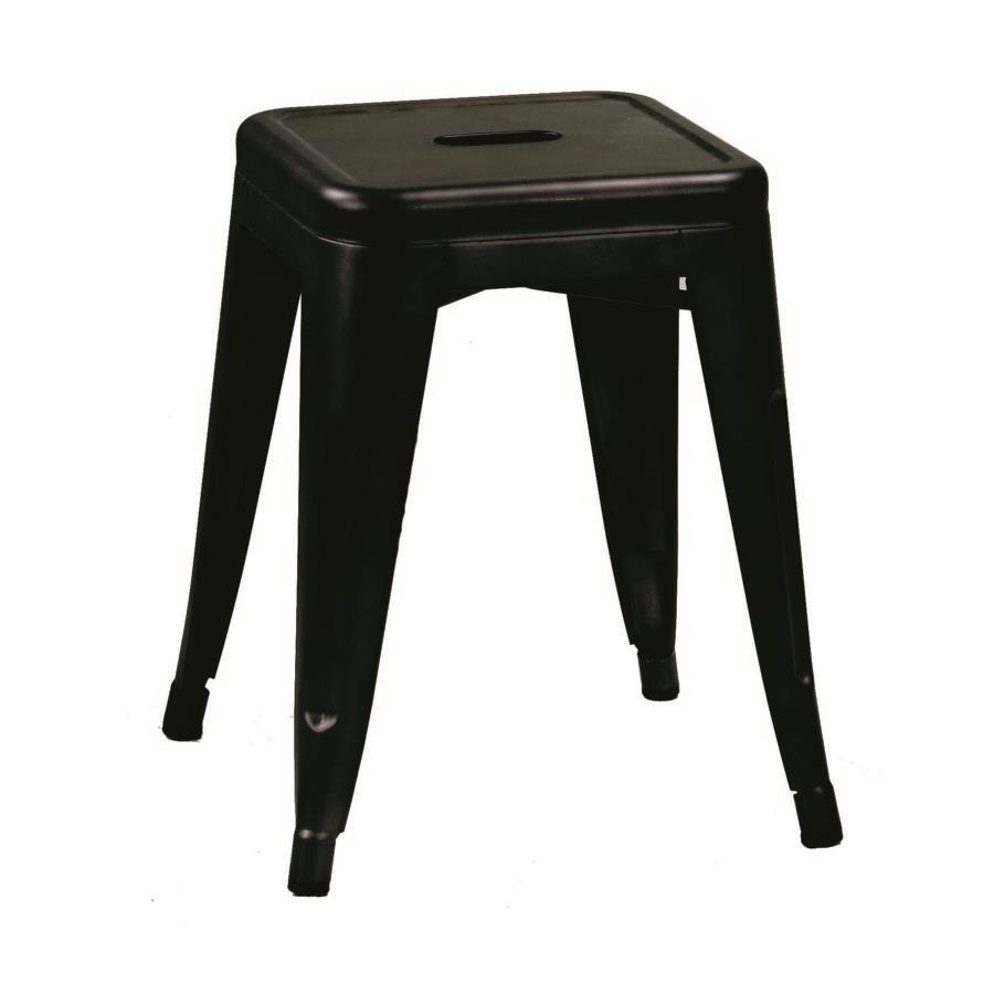 Sgabello in ferro Bristol marrone 39x39x45 cm
