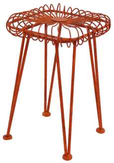 Sgabello in ferro lo-8110, 31 x 31 cm, altezza 47 cm