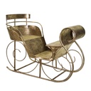 Slitta in metallo oro 160x84x115 cm