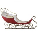 Slitta metallo rosso 162x65x98 cm