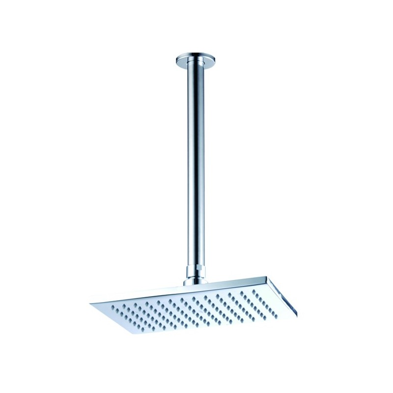 Soffione per doccia da soffitto finitura cromo