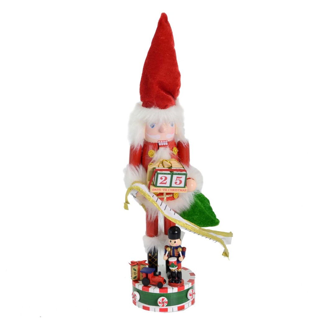 Soldatino in legno calendario 14x11x38 cm