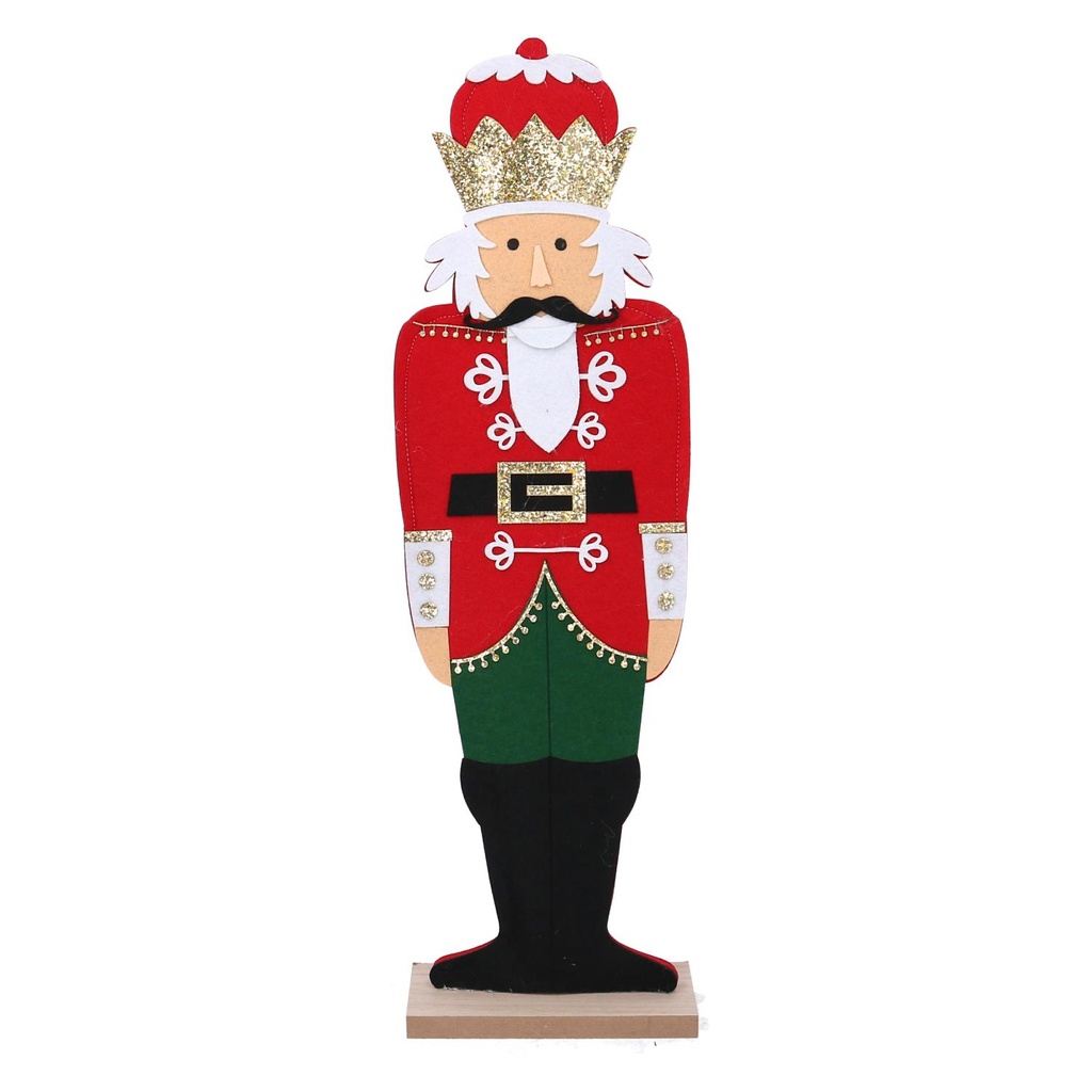 Soldatino in legno rosso 18x8x62 cm