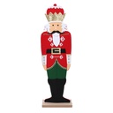 Soldatino in legno rosso 18x8x62 cm