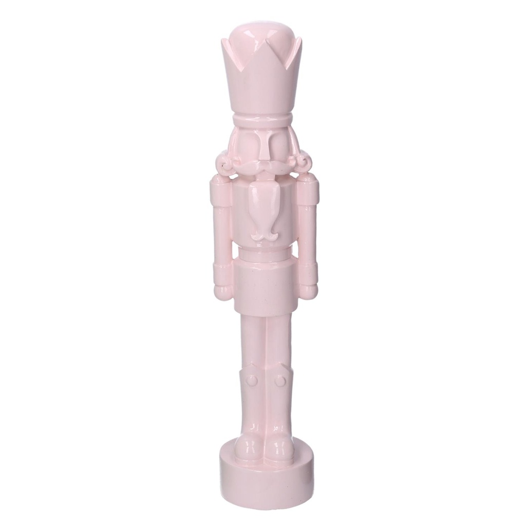 Soldatino in Resina Laccato Rosa 8,5x8x38 cm