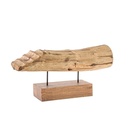 Soprammobile in legno naturale Naele, 61 x 16 x 29,5 cm