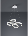 Sospensione Vortici Bianco Led 52w Dimmerabile