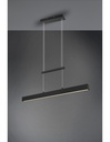 Sospensione Doppia Luce Led Dimmerabile Nero L90 cm