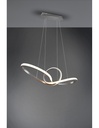 Sospensione LED Dimmerabile Nichel L80 cm