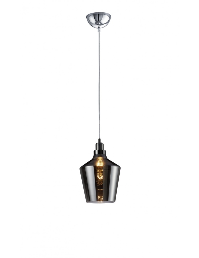 Lampada a Sospensione in Vetro Fumé Calais