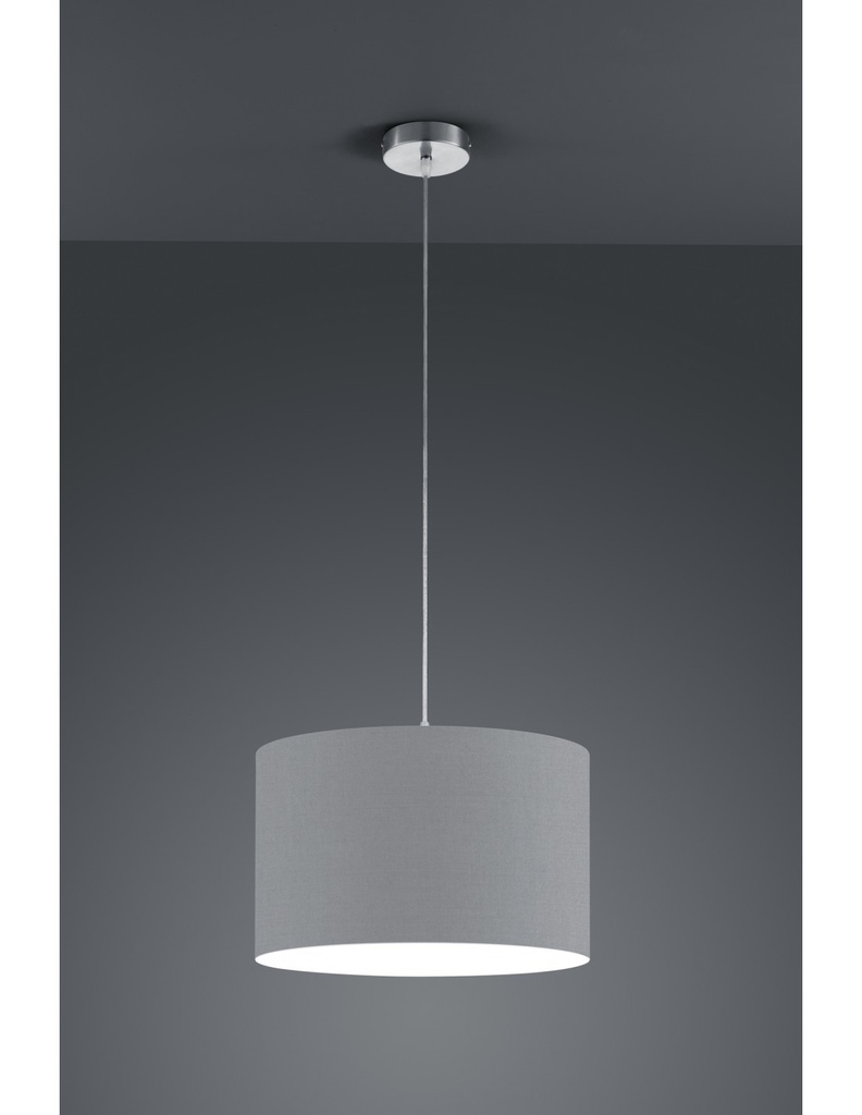 Sospensione Hotel Paralume Grigio Ø40 cm