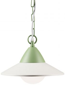 Sospensione in Alluminio e Metallo con Diffusore Opalino - 20W - 2050 Lumen