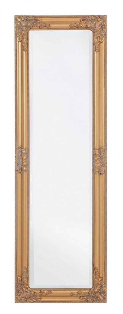 Specchio Miro C-C Oro 42x132 - Cornice Dipinta in Legno Paulonia