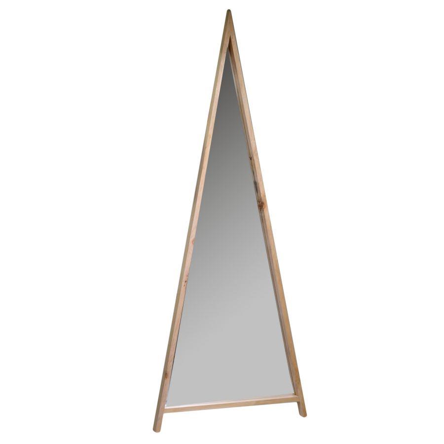 Specchio Legno Triangolo 67x4x170 cm